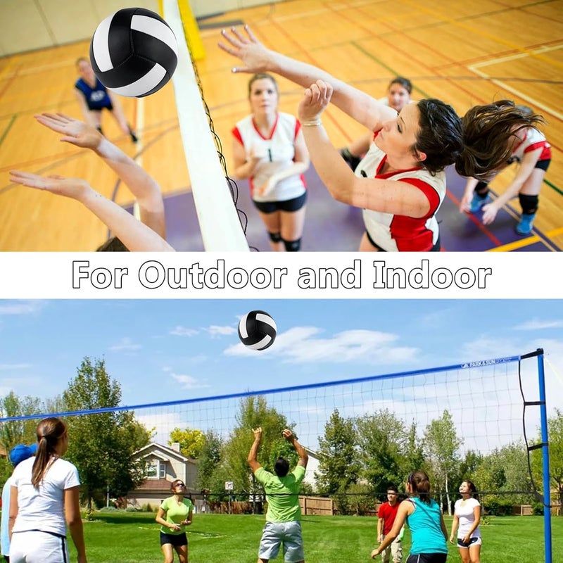 HYPGARD 6 Pack Volleyballs Official Size 5, Waterproof Soft Bulk Recreational Volley Balls with Pump and Net Bag for Indoor Outdoor Beach Sand Water Pool Game Training Match for Teenager Beginner - Image 4